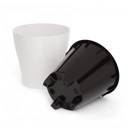 Цена за 2 шт. Горшок цв. "Лея" 2,2л двойной (белый) М7928