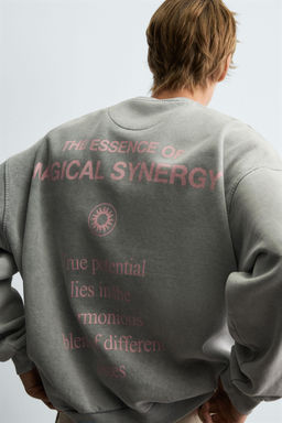 COMBINED PRINT SWEATSHIRT