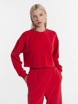 Комплект женский (джемпер, брюки) в красном цвете красный 192543 - Mark formelle фото 4