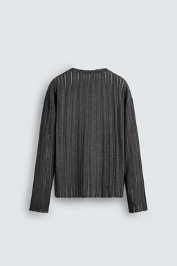 OPENWORK KNIT T-SHIRT - Zara фото 7