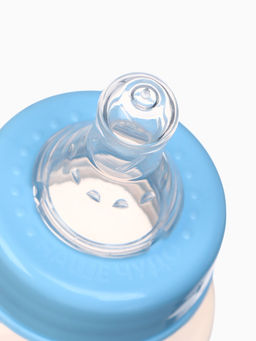 Бутылочка для кормления M&B, классическое горло, от 0 мес., 150 мл., голубой