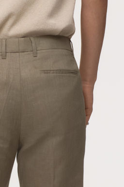 Pantal?n de traje en lino Slim Fit - H&m фото 10