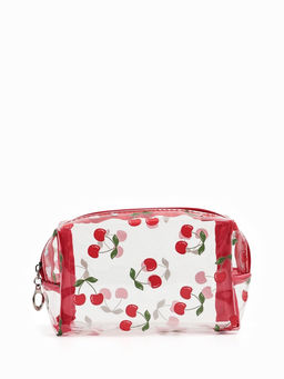 Косметичка ПВХ Вишня 15*6*8,5, отд на молнии, прозрачный