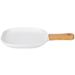 Тарелка Lefard Native с деревянной ручкой квадратная 28,5 × 18,5 × 2,3 см  фото 3