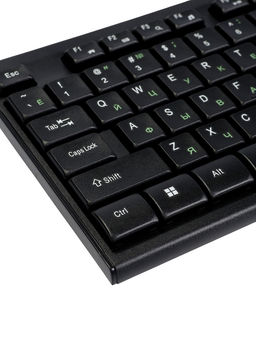 Комплект клавиатура и мышь Smartbuy ONE SBC-114282-K, проводной,мембранная,2400dpi, черный