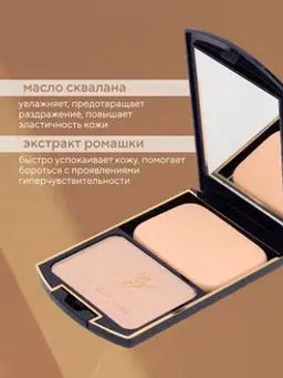 FFleur Пудра ТК 12 компактная 2в1 тон 14 TWO WAY CAKE
