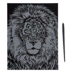 Гравюра большая «Африканский лев»