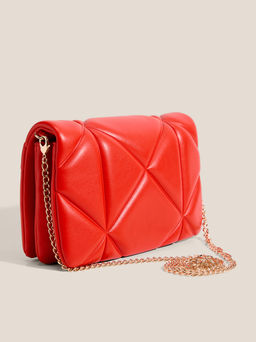 Кросс-боди LOVE MOSCHINO EMBOSSED Q Артикул 4561108, рубиновый  фото 3