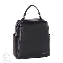 Рюкзак женский кожаный 69013-7 black Velina Fabbiano-Safenta в Новосибирске