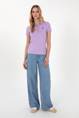 Kad_n Lila Basic Ti__rt Sepette S_rpriz _ndirim - U.s. polo assn фото 4