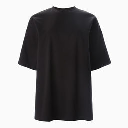 Футболка женская MINAKU: Basic line, чёрная, размер 52