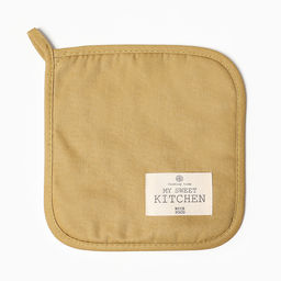 Прихватка ЭтельKitchen цв.коричневый, 19х19 саржа,100% х/л  фото 2