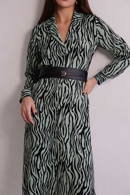 Платье-рубашка с английским воротником принт - Martichelli фото 246