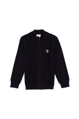 Черный трикотажный кардиган для мальчика Неожиданная скидка в корзине