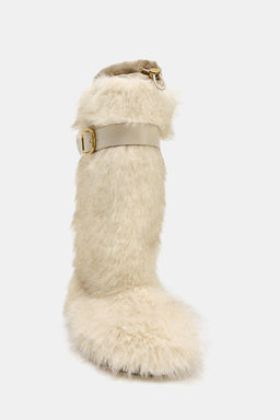FAUX FUR BOOTS WITH STRAP SKI COLLECTION - Zara фото 9