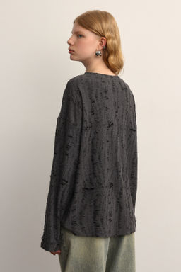 Лонгслив оверсайз в стиле гранж - Mollis фото 5