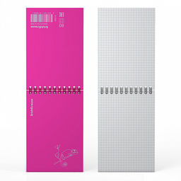 Цена за 5 шт. Блокнот с пластиковой обложкой на спирали ErichKrause Silhouette, розовый, A6, 80 листов, клетка  фото 3