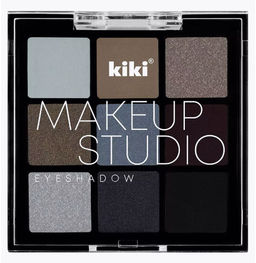 KIKI Тени д/век 9-ти цветные MAKEUP STUDIO EYESHADOW 201 Smoky eyes