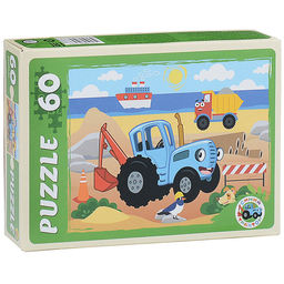 Пазлы 60 "Синий трактор №14"