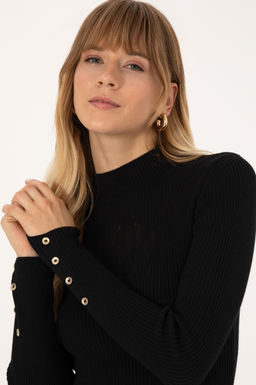 Kad_n Siyah Yar_m Bal_k__ Yaka Kazak - U.s. polo assn фото 2