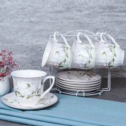 Чайный набор 12 предметов 250 мл MS / GF1 -12MS /уп 8/ костяной фарфор - Галеонтрейд фото 2