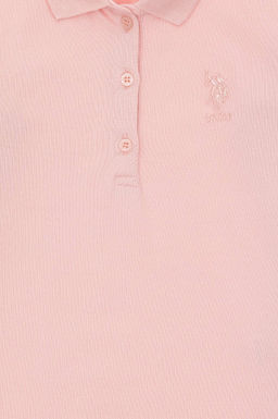 Базовый свитшот пыльно-розового цвета для девочек - U.s. polo assn фото 3