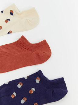 Bask?l? Kad?n Sneaker ?orap 3l?