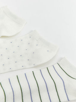 ?i?ekli Kad?n Patik ?orap 5li