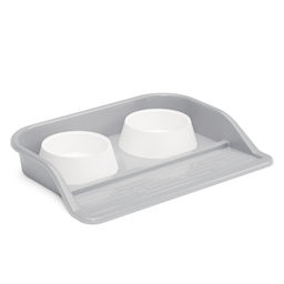 Набор ALTA c двумя мисками 0,3л для животных (на подставке)(серый) М8629 - Альтернатива фото 2