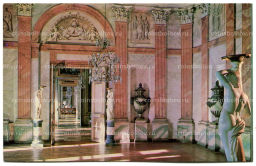 Открытка Кусково. Дворец.Вестибюль и анфилада залов.1769-1775 год.Архитектор К.Бланк