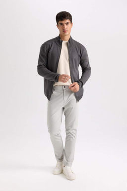 Yazl?k Gabardin Chino Kanvas Pantolon Slim Fit Dar Kesim Dar Paca Cepli - Defacto фото 2