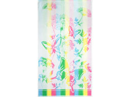 Полотенце махровое 6с103.412ж1 Бабочки (св.радужка) 50х90см
