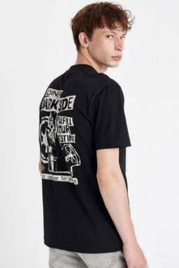 Star Wars Regular Fit Bisiklet Yaka S?rt Bask?l? K?sa Kollu Tisort