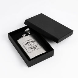 Фляжка Напиток настоящего мужика, нержавеющая сталь, 240 мл, 8 oz
