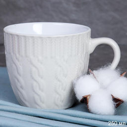 Чайная пара 230 мл / 44811B Молочная/ ПАРА /уп 6/ Плетение Косичка