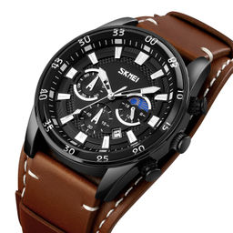 Часы наручные Skmei мужские кварцевые 9249brown-black