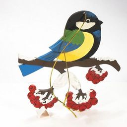 Елочные игрушки из дерева - Синица на ветке 270-1 - Idh фото 5