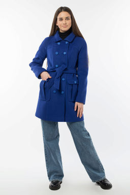 01-05421 Пальто женское демисезонное (пояс) - El podio фото 5