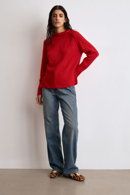 Джемпер вязанный с открытыми срезами - Mollis фото 2