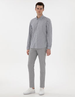 Lacivert Regular Fit _izgili Uzun Kollu G_mlek - Pierre cardin фото 4