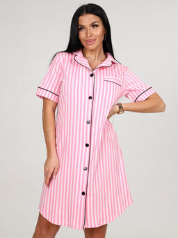 5-Х ЖЕНСКИЙ ХАЛАТ (Малиновая полоса) - А-дина фото 2