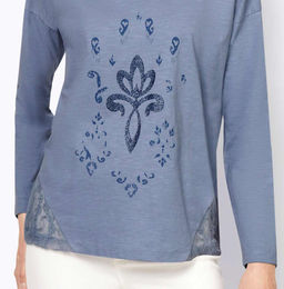 Блузка, голубая - Heine фото 6