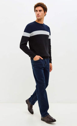 Джинсы F421-0170W d.blue