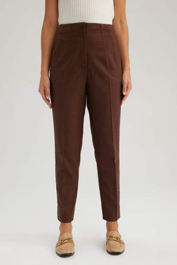 Короткие брюки узкого кроя с карманами и высокой талией - Defacto фото 3