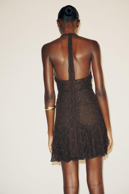 STUDDED SCARF DRESS - Zara фото 11