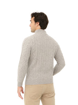 Джемпер из пуха яка и кашемира 2006 серый