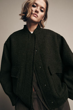 TEXTURED WOOL BLEND JACKET ZW COLLECTION - Zara фото 8
