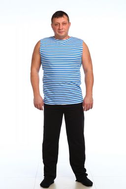 МТ0405-1 Майка мужская кулирка полоса