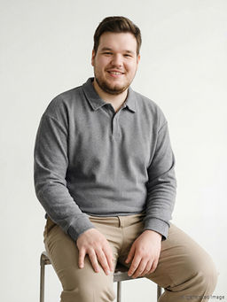 Polo Yaka Erkek Sweatshirt