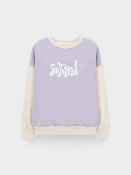КР 302879/сиреневый 3710 к647 джемпер (свитшот) для дев
